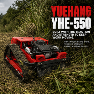 เครื่องตัดหญ้าแบบควบคุมระยะไกล สำหรับพื้นที่ลาดชัน ความกว้างการตัด 550 มม. ถังน้ำมัน 5 ลิตร และเครื่องยนต์เบนซิน 224 ซีซี สำหรับตัดหญ้าอ่อนและหญ้าสูงแห้ง - Product Image 3
