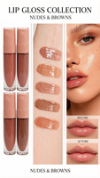 Teinte à lèvres liquide végane effet gloss repulpant longue tenue et haute brillance pour marque privée