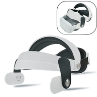 En stock M083 amélioré PU cuir rembourré Halo sangle confort VR accessoires réglable fixation sangle de tête pour Meta Quest 3