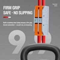 Konektor Kabel Nilon Tahan Api Seri FUSHDE R2601-1P IP66 250V 32A Blok Terminal Inline Kontak Tembaga Murni Kuningan