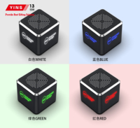 Enceinte audio sans fil en forme de cube avec entrée carte TF et AUX, multi-modes pour la maison, le bureau et l'ordinateur de bureau