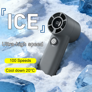 <b>Small</b> Rechargeable Electric Handheld Fan with LED Speed Display 6000mAh Battery Portable for Household Hotel Use Outdoor Car - Product Image 1