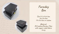 Caja bloqueadora de señal de blindaje Faraday de alta capacidad para tarjetas de teléfono móvil llaves de coche