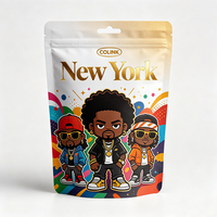 Sachets Doypack refermables en Mylar avec logo personnalisé imprimé pour l'emballage alimentaire, le stockage de snacks et les marques de petites entreprises