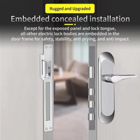Serrure électrique 12V CC de type européen étroit réglable, force de maintien de 800 kg pour porte en bois, contrôle d'accès, serrure de porte électronique