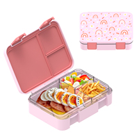 Boîte à lunch Tritan Bento à 3 compartiments pour enfants Nouveau produit de retour à l'école pour enfants