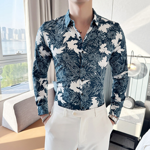 Premium Luxury <span class=keywords><strong>Camisas</strong></span> Africanas Para Hombr <span class=keywords><strong>Camisas</strong></span> de moda <span class=keywords><strong>Camisas</strong></span> de hombre para hombre de manga larga - Product Image 6