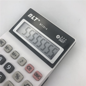Blt 8 Digit Calculator Bt101a Plastic Portable Pocket Size White - Product Image 3
