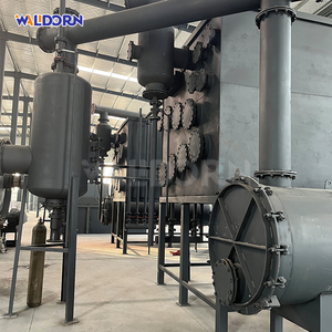 High Capacity Waste <b>Tire</b> Pyrolysis Plant Continuous Fuel Oil Carbon Black Recovery And Steel Sorting - Product Image 1