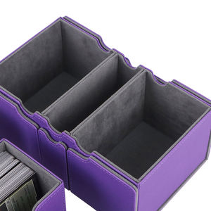 Venta al por mayor personalizado TCG para MTG Yugioh Game <span class=keywords><strong>Deck</strong></span> Box Premium PU cuero portátil 100 + juego de cartas Trading <span class=keywords><strong>Deck</strong></span> Box - Product Image 2