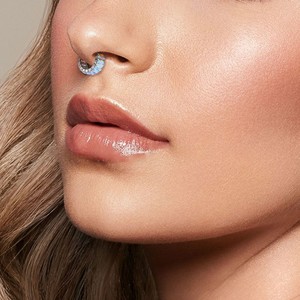 <span class=keywords><strong>Piercing</strong></span> per Orecchio e Naso in Titanio G23, Placcato <span class=keywords><strong>Argento</strong></span>/Oro con Zirconi, Gioielli per il Corpo - Product Image 5