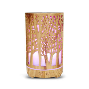 Difusor de Aroma con Diseño de Madera, 180 ml, Humidificador con Luz LED para el Hogar, con Temporizador de 2 y 8 Horas y Alimentación de Corriente Alterna - Product Image 2