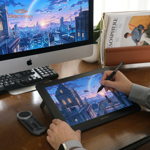 <span class=keywords><strong>Tablette</strong></span> graphique DigiDraw 16384 avec écran <span class=keywords><strong>LCD</strong></span> intelligent pour artistes, éducation, <span class=keywords><strong>dessin</strong></span> et conception graphique - Product Image 1