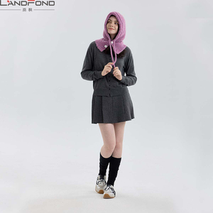 Landfond Nouveauté : Bonnet Cache-Cou Intégré en Laine Mélangée Tricotée Style Fil Anneau pour <span class=keywords><strong>Femme</strong></span> – Idéal Automne/Hiver - Product Image 6