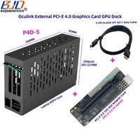 2026 Kartu Grafis Eksternal PCI-E 4.0 X4 Oculink GPU Dock PCIe 16X Slot Adapter Card Kabel SFF-8611 50CM Casing EGPU Laptop