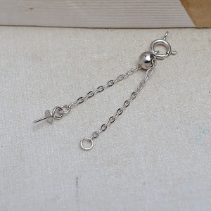 Cadena de Extensión de Botones de Plata S925, Cadena en Forma de O con 1-3 Hebillas, Ajuste de Botones para Bebé, Cadena de Cola 4099 para Fabricación de Joyas - Product Image 3