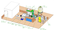 Machine à glace en tube industrielle automatique de 10 tonnes avec pompe Emerson, moteur et PLC, haute productivité, économie d'énergie