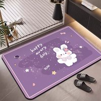 Tapis de sol de salle de bain HM 2,5 mm à séchage rapide, écologique, adapté aux animaux, en caoutchouc absorbant l'eau, antidérapant, durable, marque privée OEM