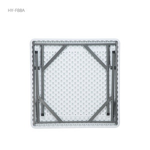 Mesas plegables cuadradas de plástico para banquetes, sillas plegables de plástico para eventos - Product Image 4