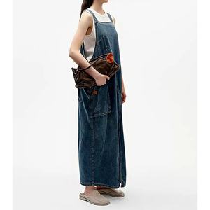 Robe en jean personnalisée pour l'été, mode décontractée pour femmes, coupe ample, style vintage - Product Image 3