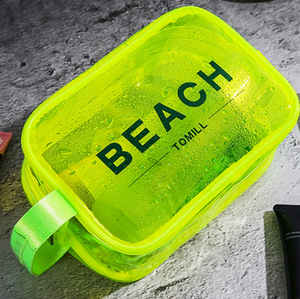 Sac de voyage cosmétique étanche personnalisé avec logo pour femme, trousse de toilette à fermeture éclair, sac cosmétique transparent en PVC avec logo personnalisé - Product Image 4