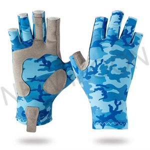 Custom Adjustable Half Finger Lightweight and <b>Comfortable</b> Fishing Gloves Wholesale Breathable Waterproof Fishing Gloves - Product Image 4