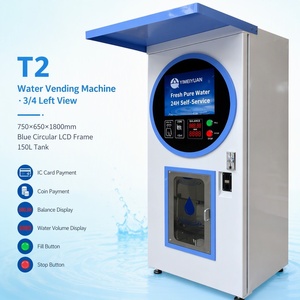 Distributore Automatico d'Acqua con Osmosi Inversa, <span class=keywords><strong>ATM</strong></span> per Acqua Filtrata, Esterno, 24H, con Monete, QR, Carta, Smart IoT, OEM, UV, 4G, in Acciaio Inox - Product Image 3