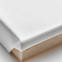 Toile à peindre vierge 100 % coton, format personnalisé, prête à l'emploi, sans acide, pour artistes et enfants