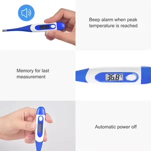 OEM Manufacturer Contact Baby Adult High Accuracy Digital Thermometer Body Fever Oral Flexible Household Waterproof Thermometer