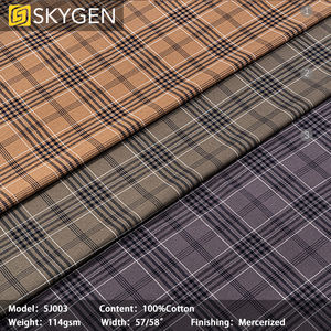 High Quality 100% <strong>Cotton</strong> <strong>Yarn</strong> <strong>Dyed</strong> Check Woven Shirting <strong>Fabric</strong> - Product Image 2