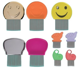 Peine antipiojos sin liendres con dientes metálicos Peine para piojos con aguja <span class=keywords><strong>de</strong></span> hilo metálico <span class=keywords><strong>de</strong></span> alta calidad - Product Image 5
