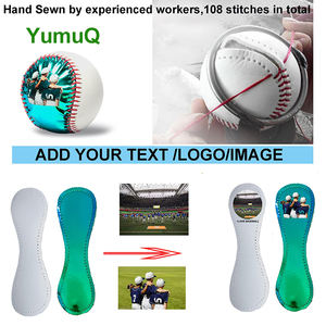 Palline da Baseball YumuQ Personalizzate in PVC Grigio e Bianco - Palline Ufficiali per Allenamento e Pratica per Bambini e Ragazzi - Product Image 6