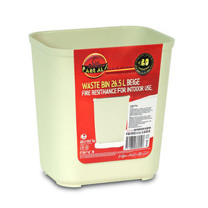 Cestino per rifiuti 26,5 L beige resistente al fuoco per uso interno - Product Image 2