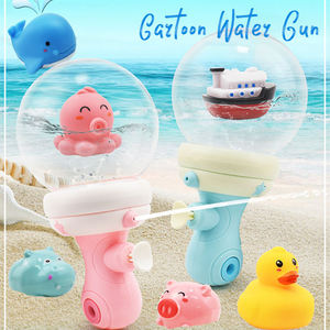 Pistolet à eau lumineux pour enfants avec bouteille de message, idéal pour les jeux d'été en extérieur, à la plage ou à la piscine, piles incluses - Product Image 2