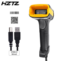 Escáner de Código de Barras USB con Cable HZTZ H1 al por Mayor, con CCD para Almacén/Tienda/Supermercado, PDF417 y Código QR 2D, 1 Año de Garantía, en Stock