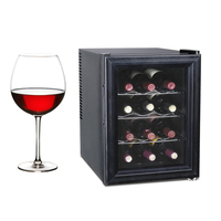 Mini-réfrigérateur à bière en acier inoxydable pour 12 bouteilles, cave à bière compacte, meuble de bar