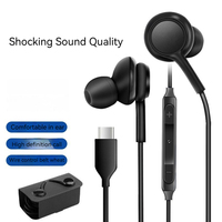 Pour Samsung Galaxy Note10 Compatible intra-auriculaire filaire casque type-c télécommande numérique décodage fonction d'appel pour Android
