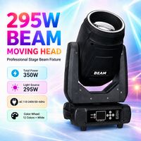 Tête mobile à faisceau 295W 350W 12 couleurs + blanc 13 gobos double prisme 540 ° Pan 270 ° Projecteur de scène inclinable DMX512 pour DJ, clubs et concerts