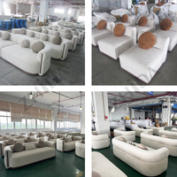 Canapé modulaire en forme de L, en tissu chenille, rembourré, pour salon, meubles d'intérieur, canapé confortable pour hôtel