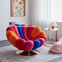 DONSUN Chaise de loisirs haut de gamme en fibre de verre de luxe, nordique, moderne, design simple, villa, appartement, mobilier de salon confortable