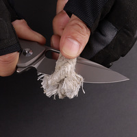 Couteau de poche EDC pliable tactique de survie pour le camping et la randonnée en plein air, lame en acier M390 OEM, manche en alliage de titane, avec clip