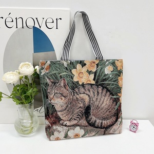 Bolso de Hombro Pequeño de Moda Vintage con Bordado de Animales (Gatos y Perros) al por Mayor de Fábrica - Product Image 4