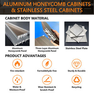 Juego de Muebles de Cocina Personalizados GINO de Alta Calidad, Diseño de Acero Inoxidable Plateado 304 para Proyectos - Product Image 3