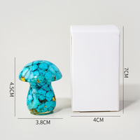 Statue Champignon Orgone en Résine avec Copeaux de Cristal Naturel Mélangés (Améthyste, Quartz Rose) – Figurine de Guérison pour Cadeau (Vente en Gros)