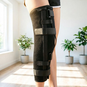 Immobilizzatore per <span class=keywords><strong>Ginocchio</strong></span> Antiscivolo HKJD con Design ad Apertura Rotulare per la Cura di Distorsioni Ligamentali e Dislocazioni Articolari - Product Image 3
