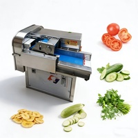 Commerciële industriële elektrische groente- en fruitsnijmachine voor het snijden van bananen en aardappelen, snijmachine voor uien