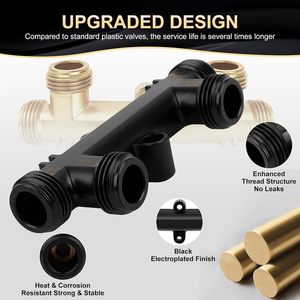 Watts Water <b>Heater</b> Bypass Valve Kit 0.5 In Ports Chrome Plated Brass Easy Install For Hot Water Recirculation - Product Image 4