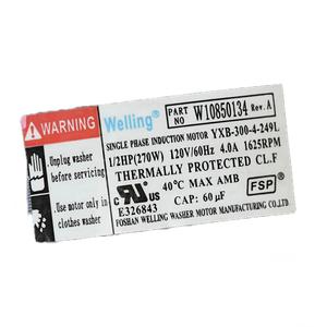 Motor de inducción monofásico <span class=keywords><strong>Whirlpool</strong></span> W10850134 W11222082 para lavadora de carga superior ZXW-300-4-249L 120V 60HZ 4.0A 1625RPM - Product Image 2