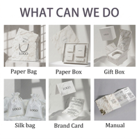 Pochette à maquillage en argent sur mesure avec poignée en corde de coton, personnalisation OEM, conception ODM pour collection d'identité de marque de boutique haut de gamme