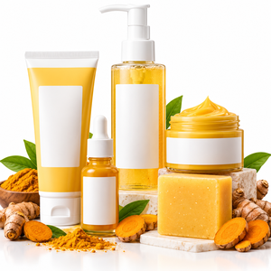 Crema Private Label allevia gli arrossamenti della pelle sbiancante bagliore luminoso per macchie scure curcuma crema per il viso Set per la cura della pelle - Product Image 4
